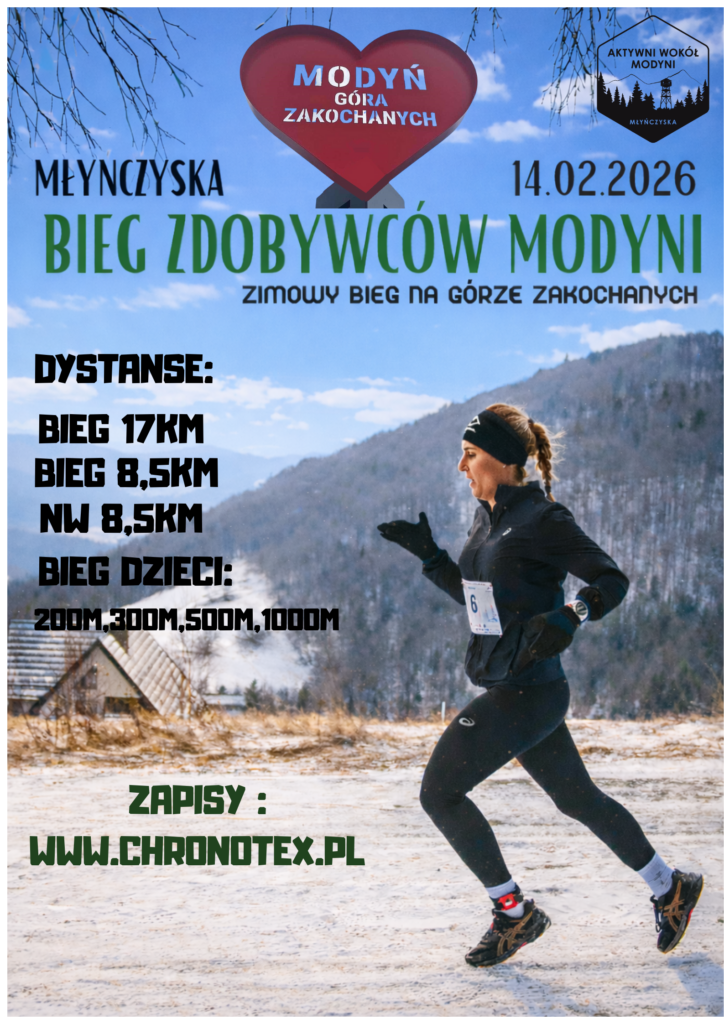 Edycja zimowa, biegu o górę Modyń